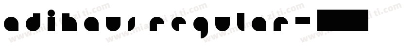 AdiHaus Regular字体转换